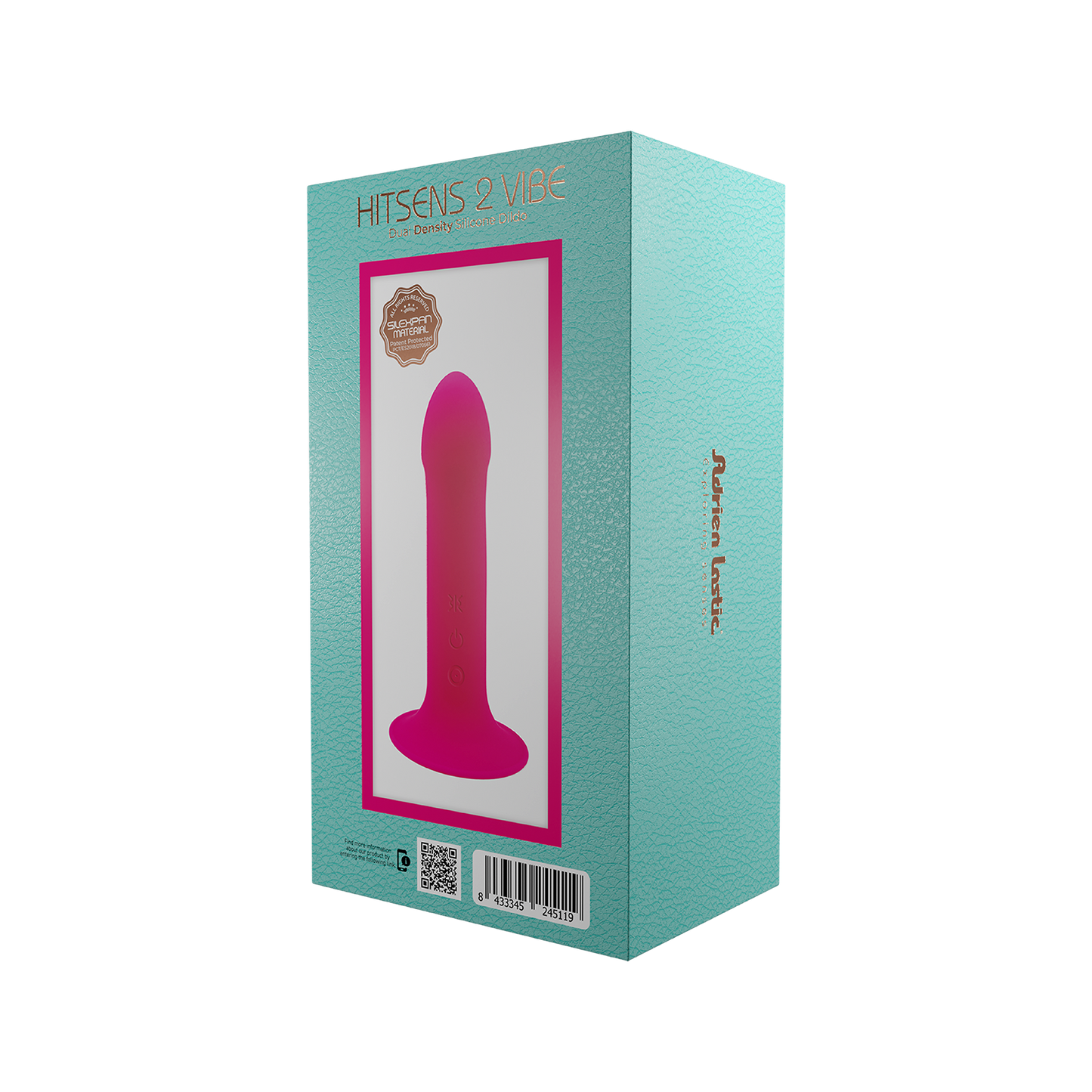 Adrien Lastic - Hitsens 2 Vibe - Consolador De Silicona De Doble Densidad - Rosa