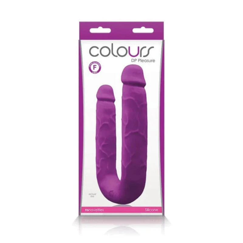 Dildo Doble Placer Color Purpura Colours Dp Pleasures Purple