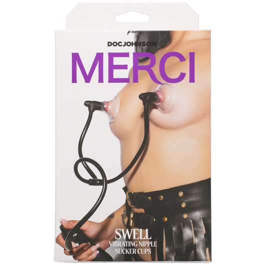 Merci - Swell - Vibrador automático para pezones - Negro, Violeta