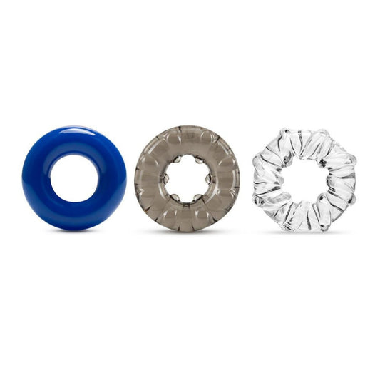 Set De Anillos Stay Hard Triple