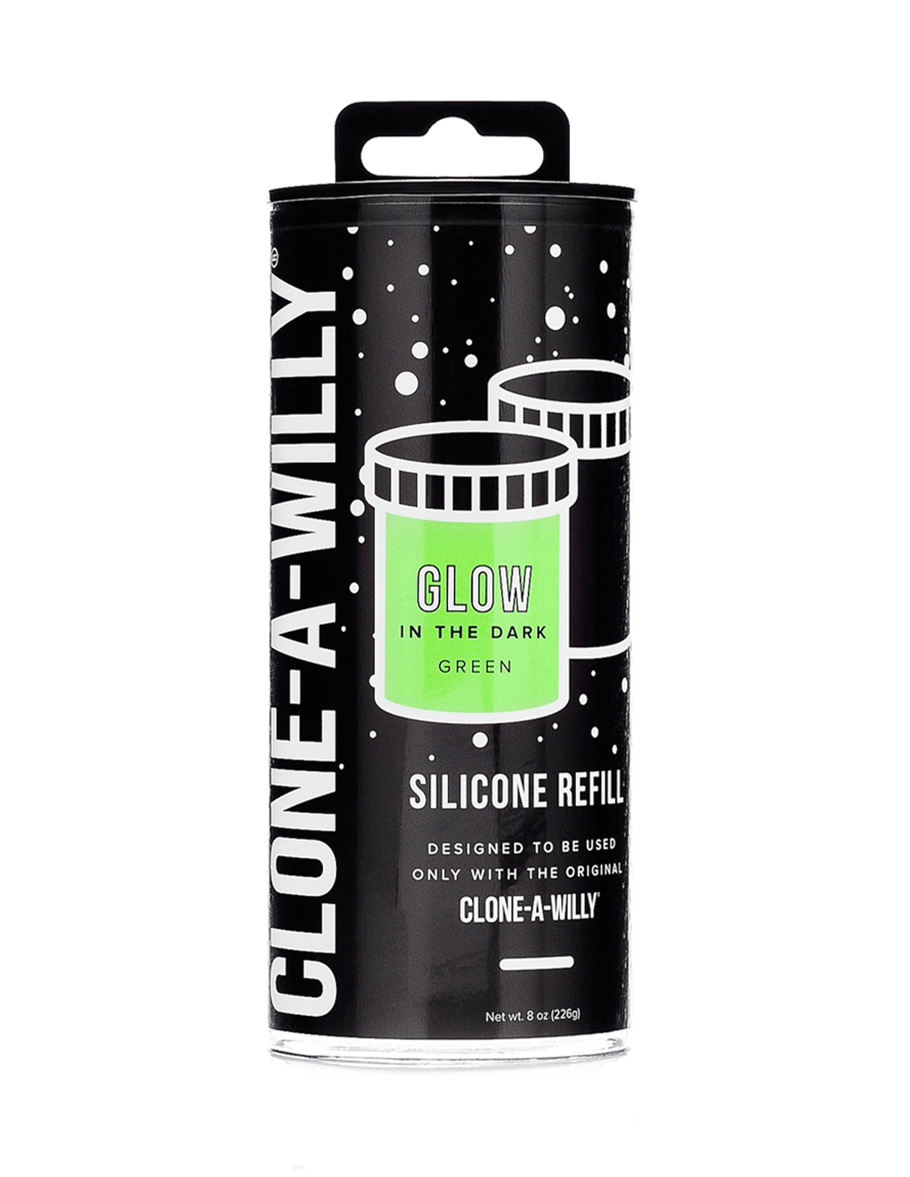Clone-A-Willy Refill Kit - Glow Green - Package