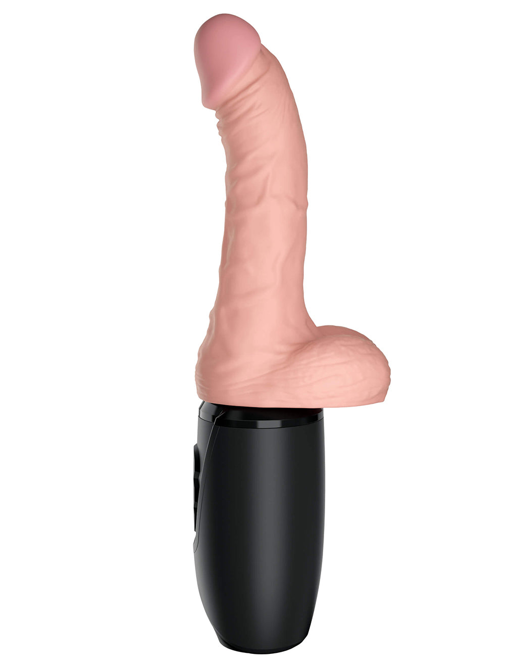 King Cock Plus 6.5" Thrusting Cock w/ Balls- Side