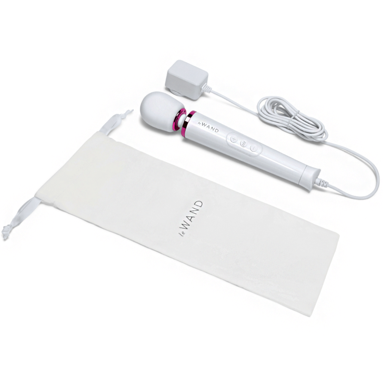 Le Wand Powerful Petite Plug-In - White - With Case