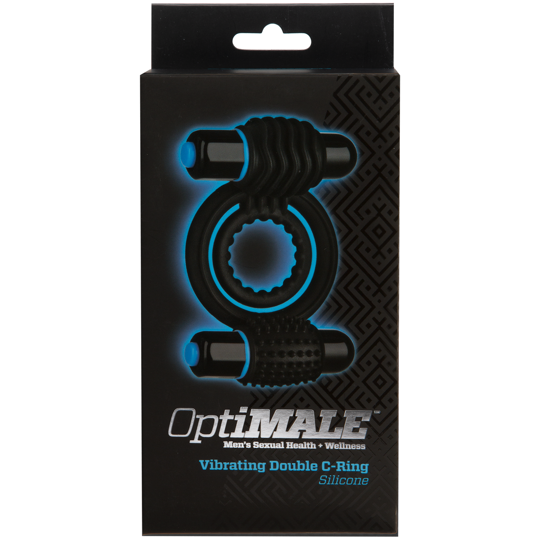 OptiMALE - Anillo Doble C Vibrador - Negro