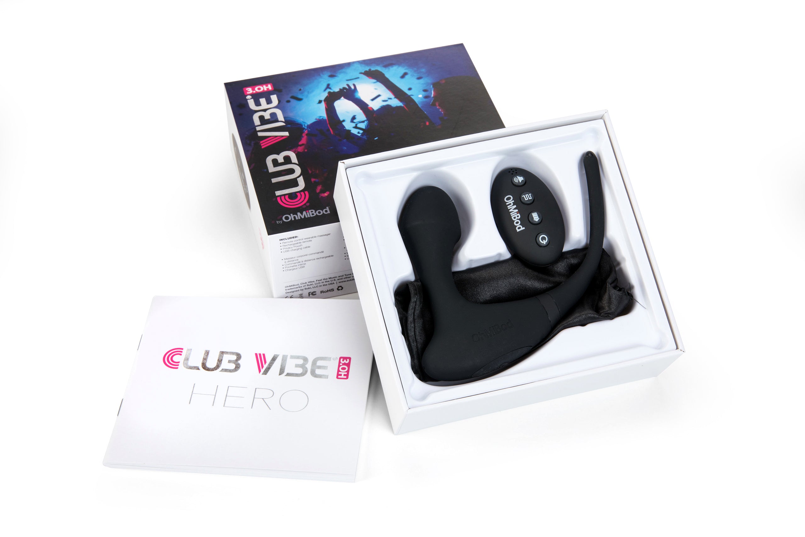 OhMiBod - Club Vibe 3.OH HERO - Negro