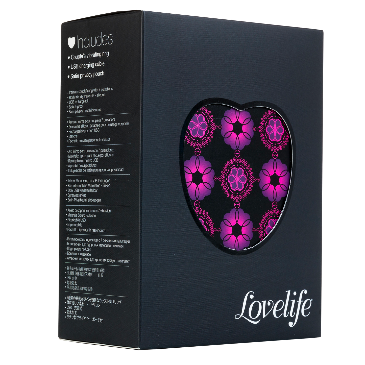 OhMiBod - Lovelife® Share - Negro – Vibración de anillo para pareja