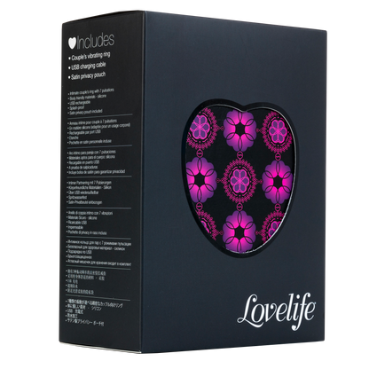 OhMiBod - Lovelife® Share - Negro – Vibración de anillo para pareja