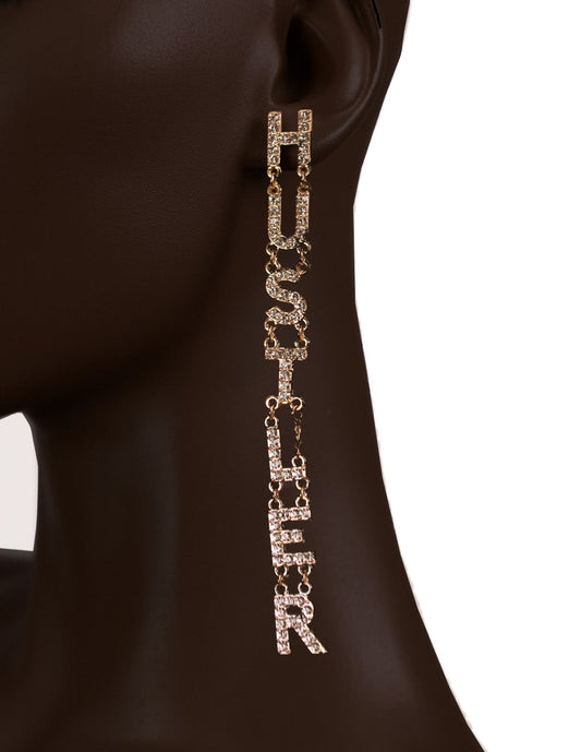 HUSTLER Aretes de Gota 5"