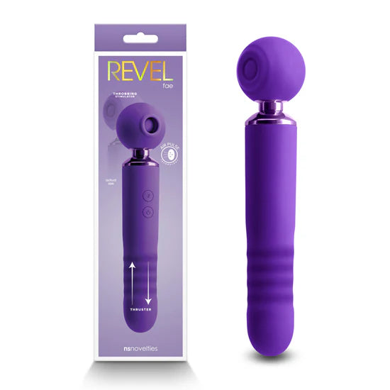Masajeador Triple Función Pulsa, Empuja Y Tiene Pulso De Aire Revel Fae