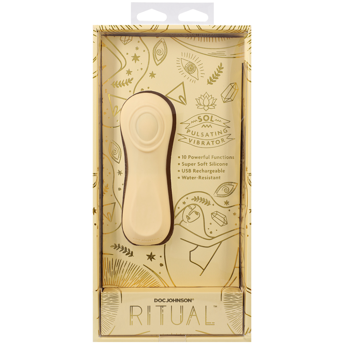 RITUAL - Sol - Vibrador Pulsador 10 Funciones - Amarillo