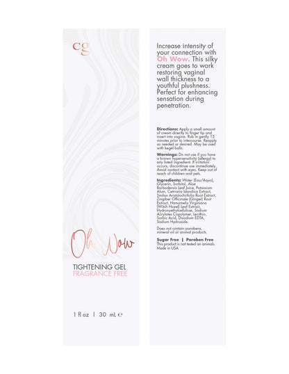 CG Oh Wow Gel Tensor Vaginal 1 oz