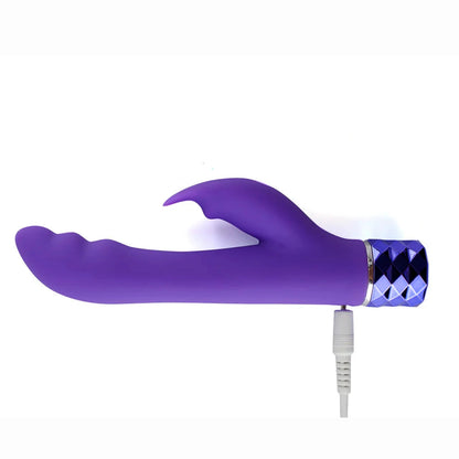 Vibrador de conejo con 10 funciones Crystal Gems de Maia Hailey