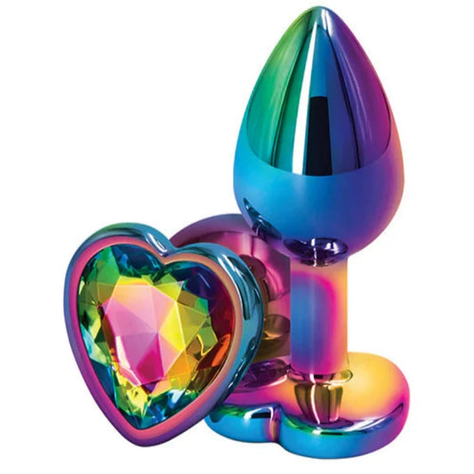 ENTRENADOR ANAL DE CORAZÓN PEQUEÑO MULTICOLOR