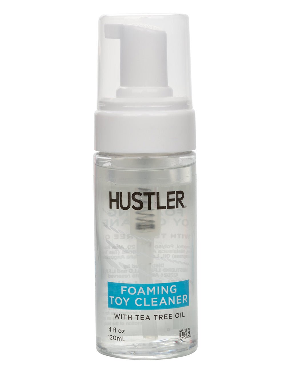 HUSTLER® Tea Tree Foaming Toy Cleaner- Front