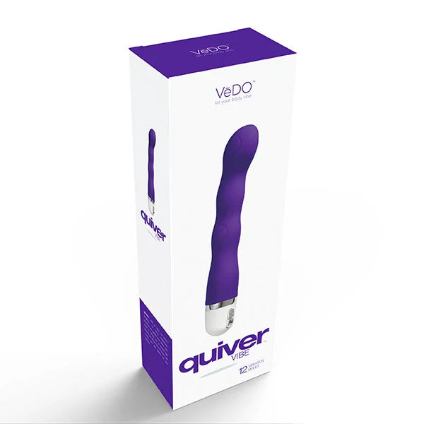 Vibrador de punto G de silicona Quiver de VeDO