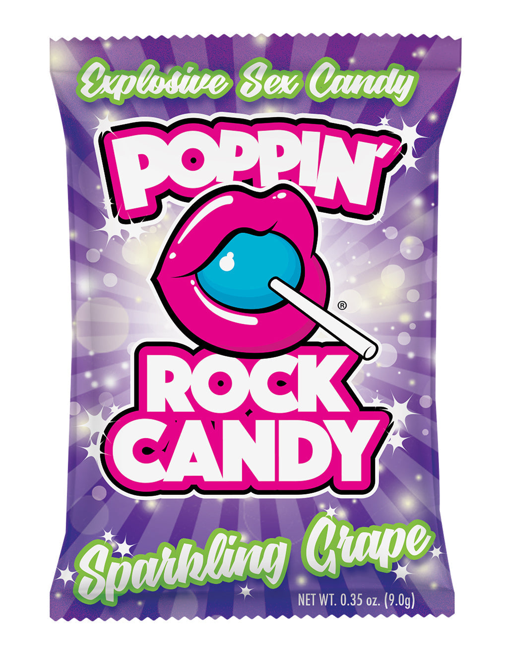 Popping Rock Candy- Sparkling Grape- Front