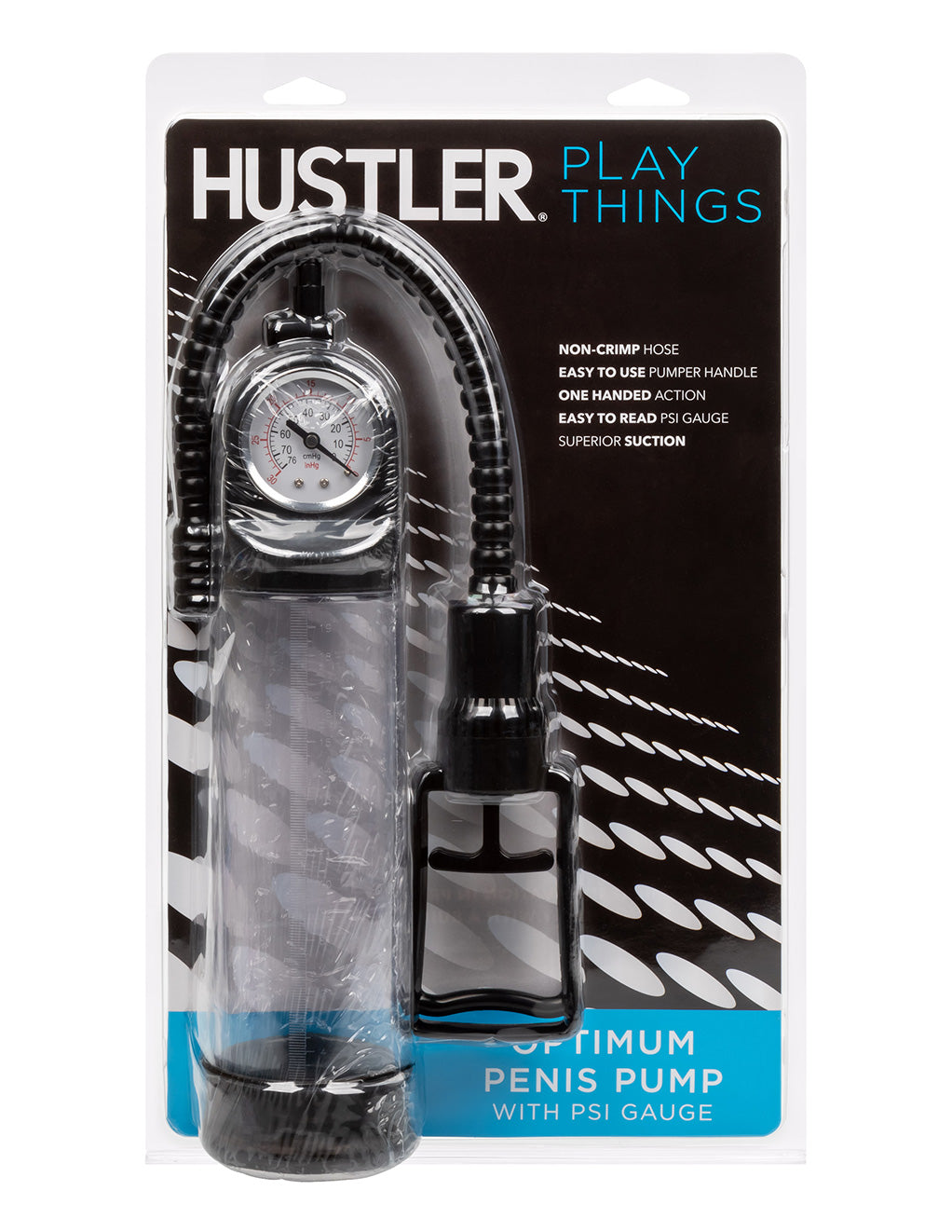 Hustler® Playthings Optimum Penis Pump- Front package
