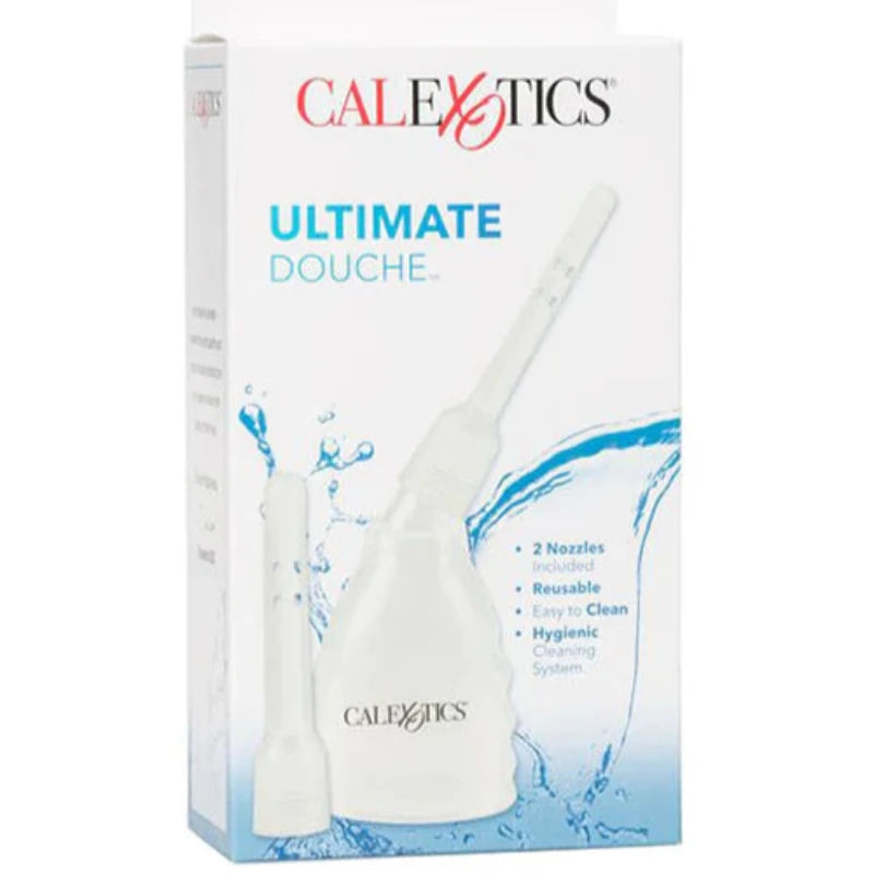 Ducha  anal y vaginal de 3 piezas ULTIMATE DOUCHE ANAL TRANSPARENTE CALEXOTICS