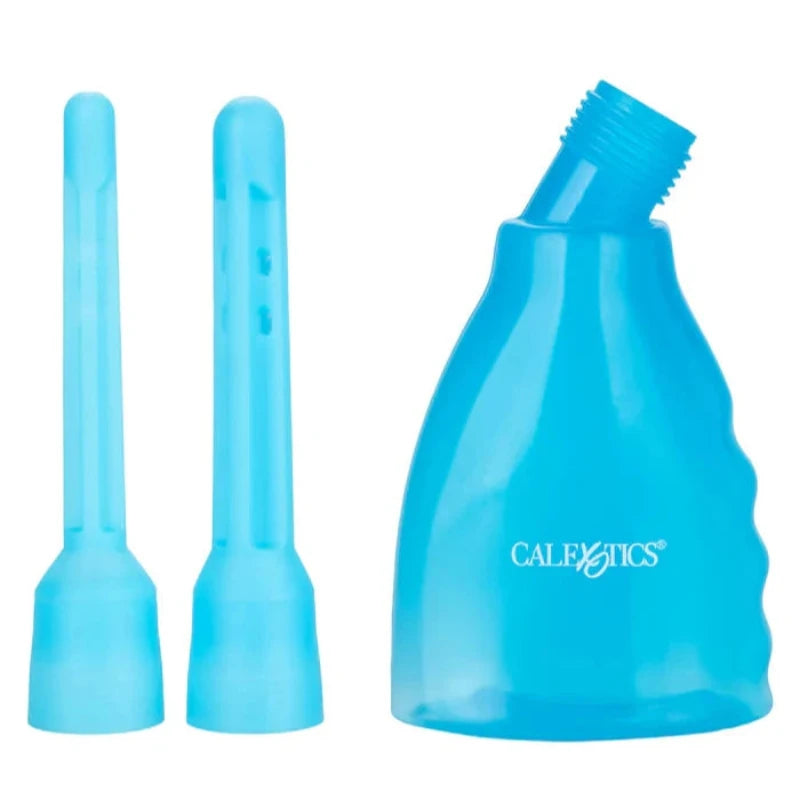 Ducha Anal Y Vaginal 3Pz Azul Ultimate Douche Anal Azul Calexotics