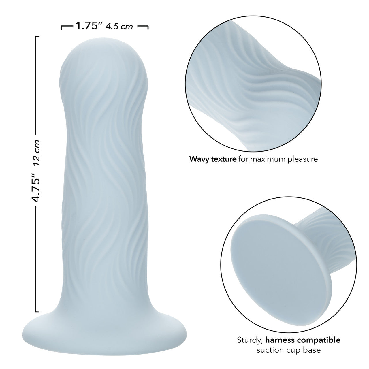 Vibrador Con Textura Bulbosa Wave Rider Foam