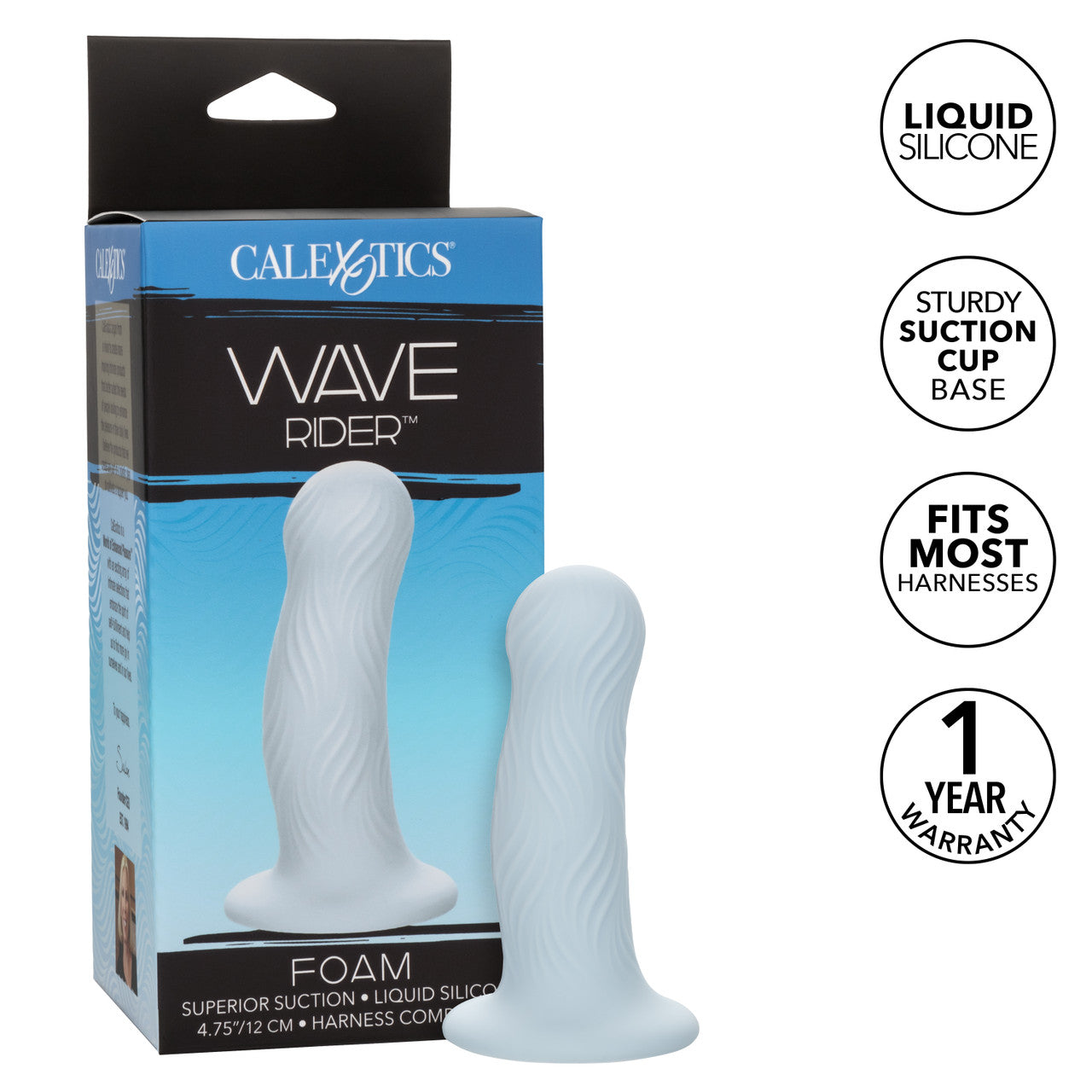 Vibrador Con Textura Bulbosa Wave Rider Foam