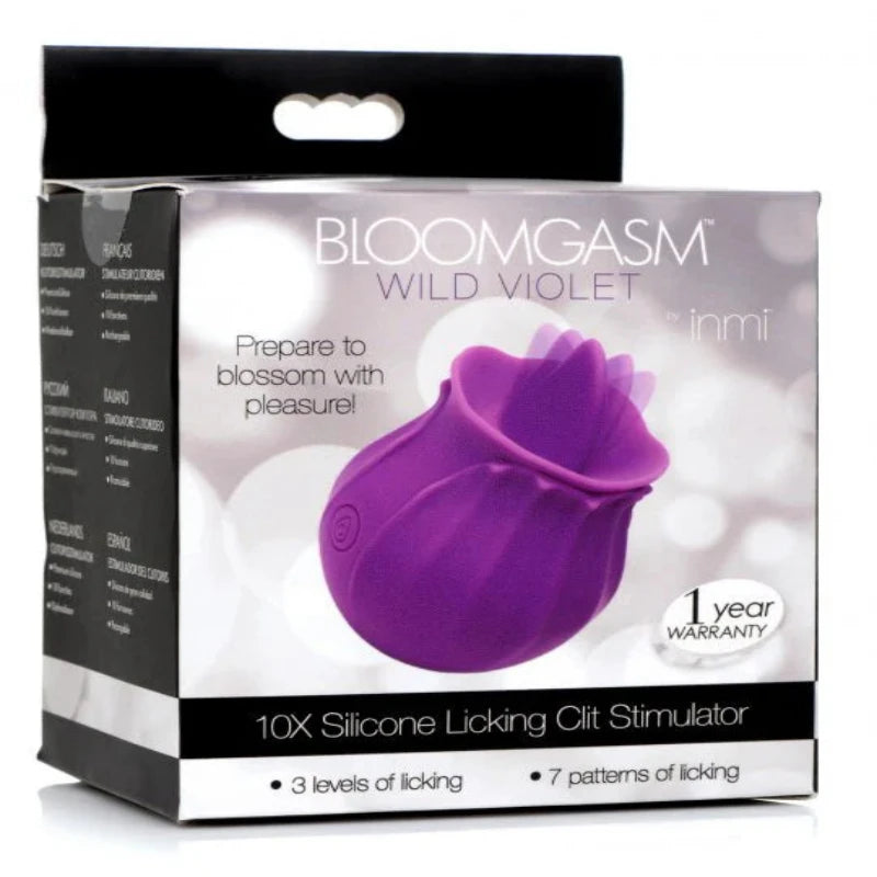 Estimulador de clítoris de silicona Bloomgasm 10X WILD VIOLET