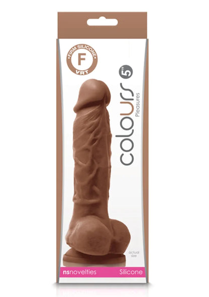 COLOURS PLEASURES 5" DILDO BROWN