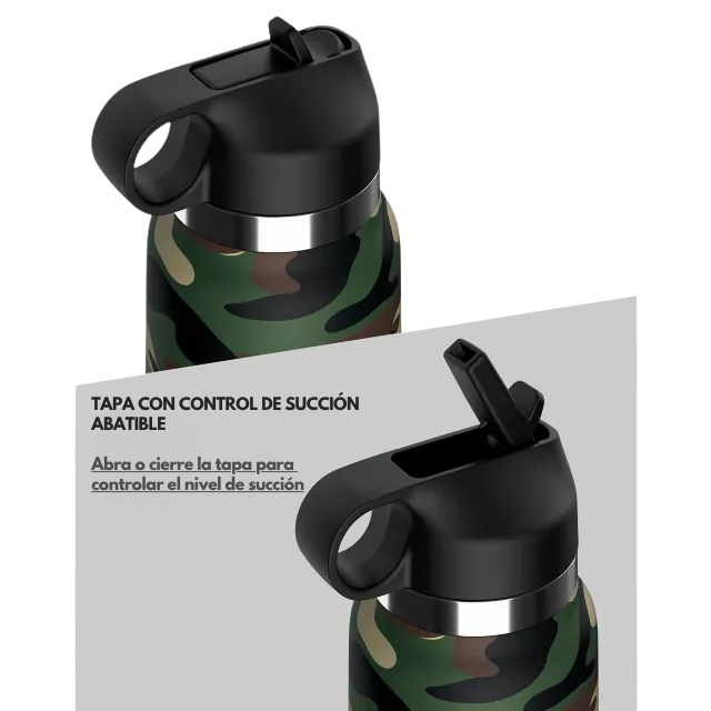 PDX PLUS - Fap Flask Happy Camper Camuflaje - Militar