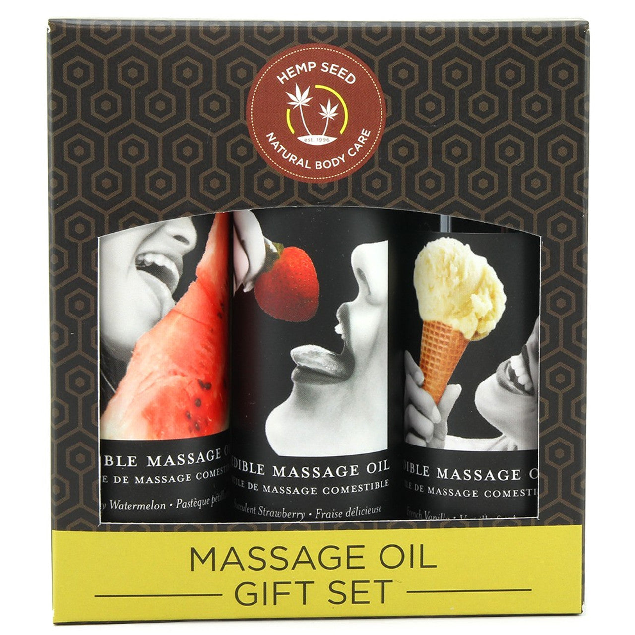 EDIBLE MASSAGE OIL GIFT SET BOX