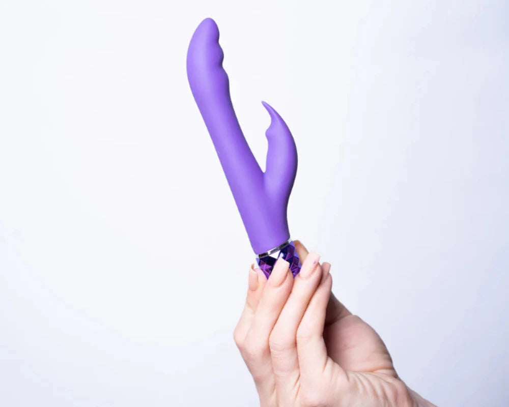 Vibrador de conejo con 10 funciones Crystal Gems de Maia Hailey