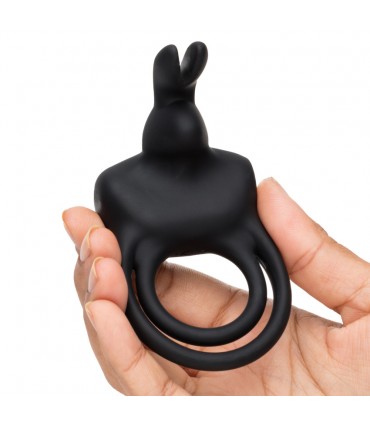 HAPPY RABBIT LOVE RING RECHARGEABLE BLACK