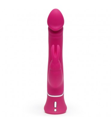 HAPPY RABBIT REALISTIC DUAL DENSITY RABBIT VIBRATOR PINK