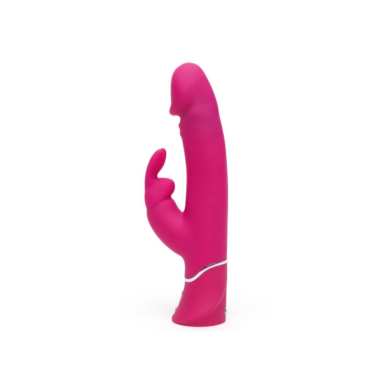 HAPPY RABBIT REALISTIC DUAL DENSITY RABBIT VIBRATOR PINK