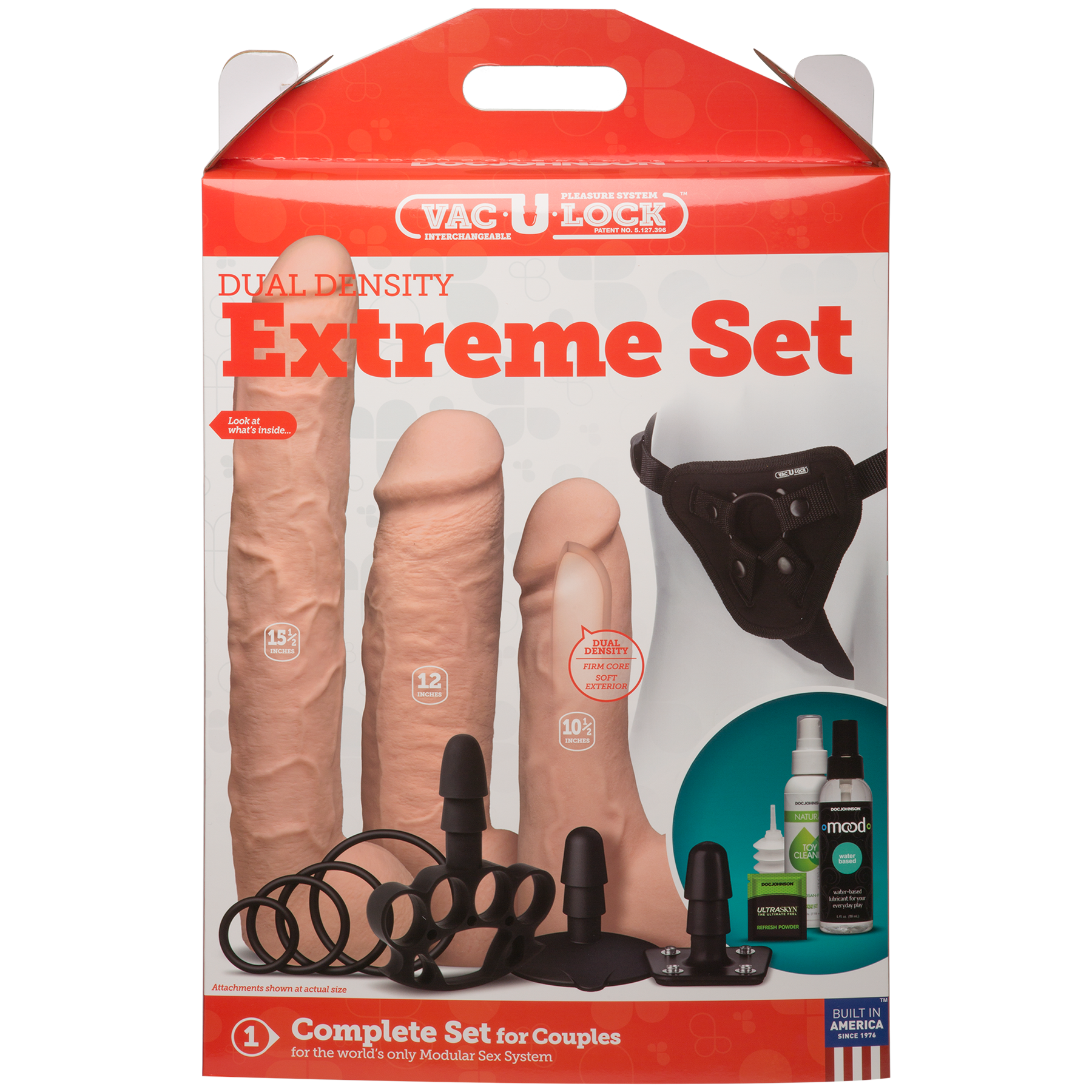 Vac-U-Lock - Juego Extreme de doble densidad - Vainilla
