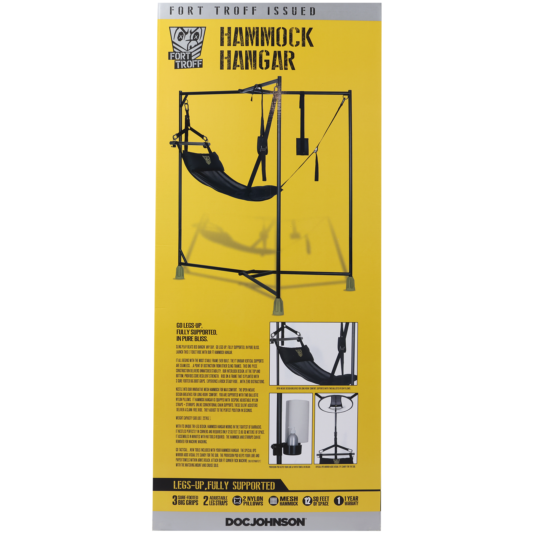Fort Troff - Hamaca Hangar Sling - Negro