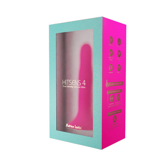 Adrien Lastic - HITSENS 4 - Consolador de silicona de doble densidad - Rosa