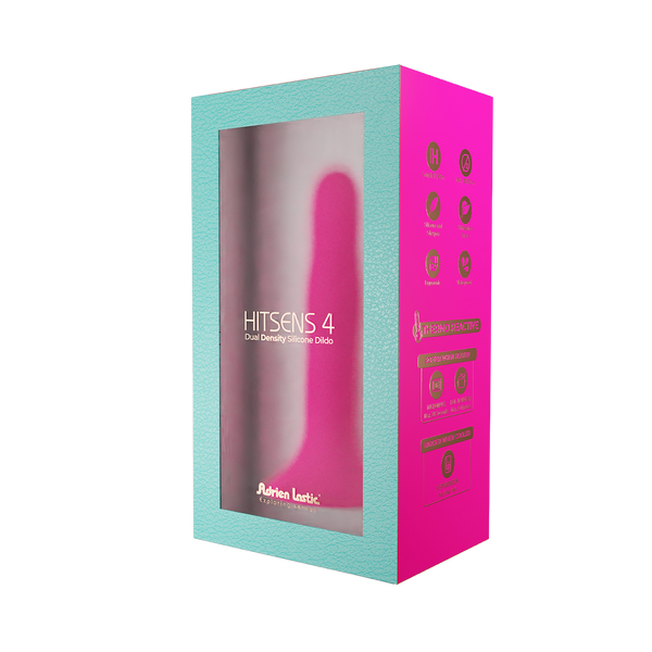 Adrien Lastic - HITSENS 4 - Consolador de silicona de doble densidad - Rosa