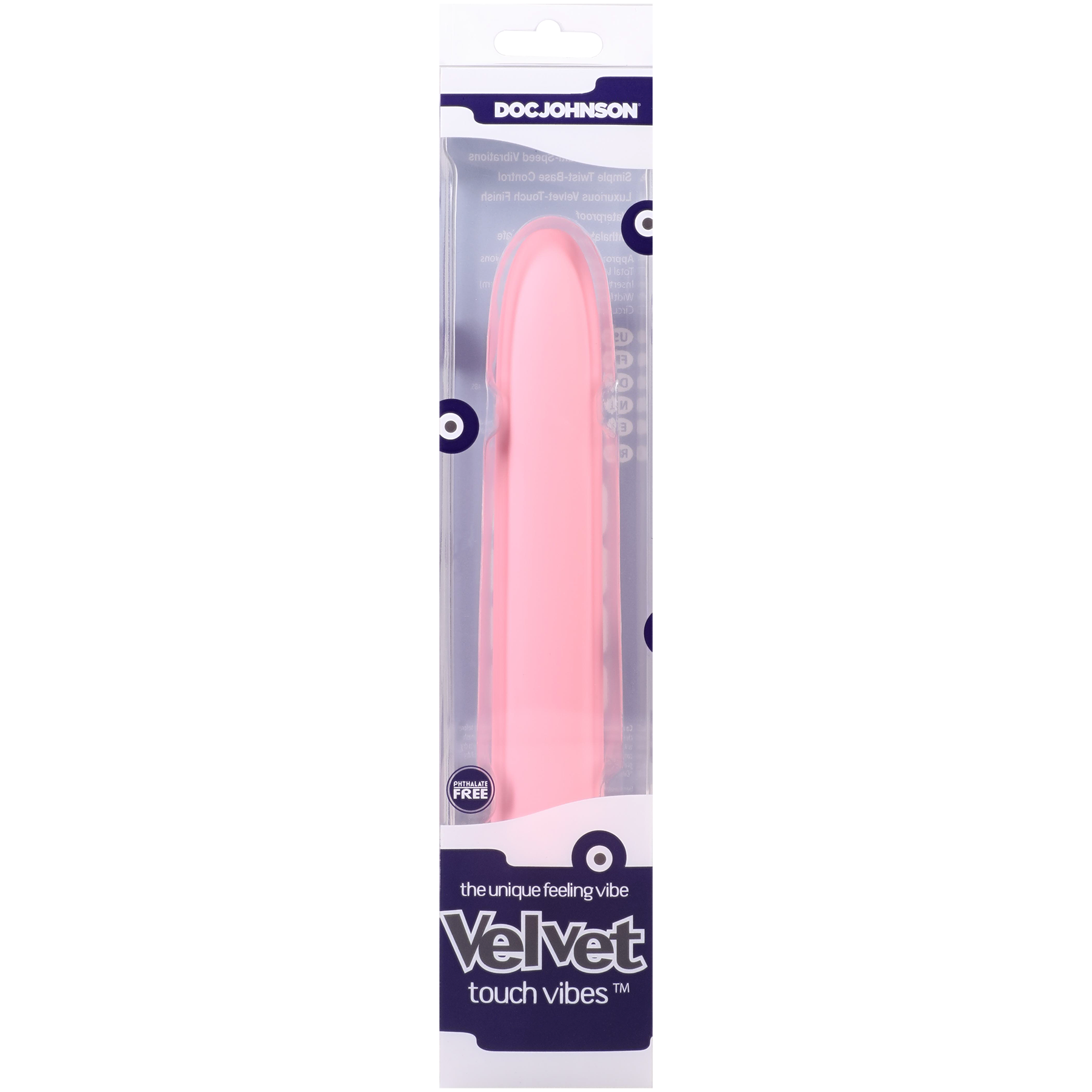 Doc Johnson - Vibrador Velvet Touch - Rosa