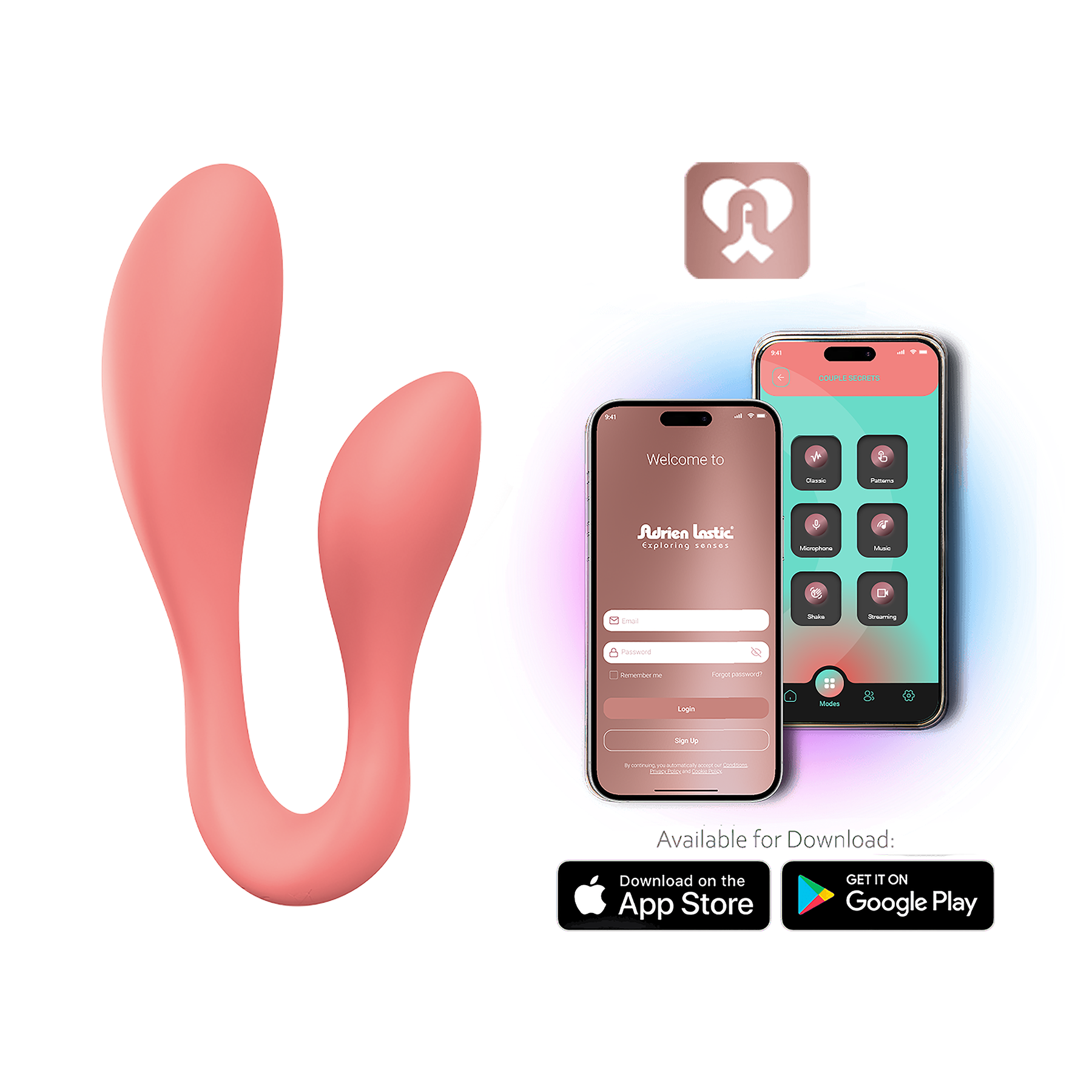 Adrien Lastic - Couple Secrets 2.0 - Doble penetración sin manos - Naranja