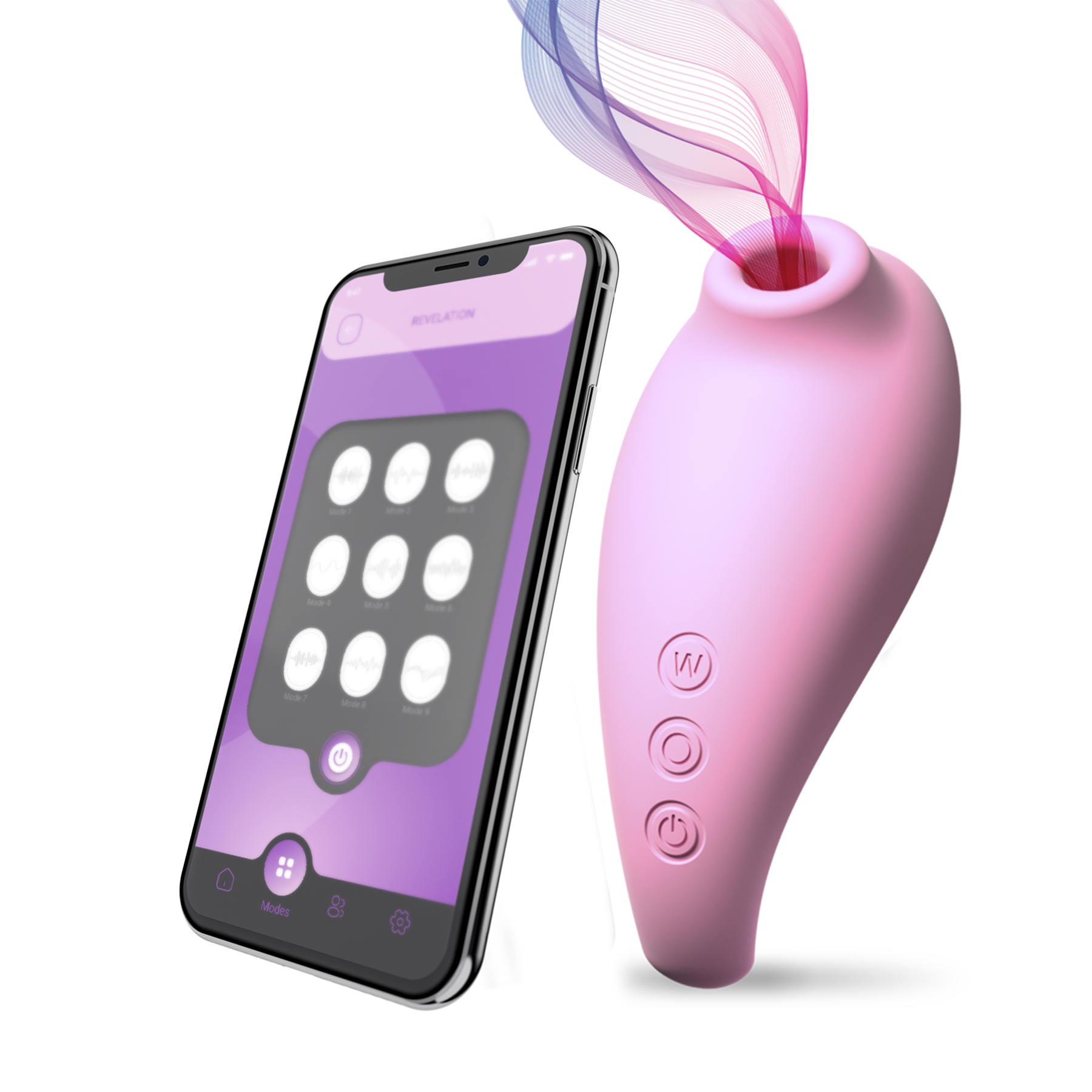 DOC JOHNSON - Adrien Lastic - Revelation - Estimulador de succión clitorial - Rosa