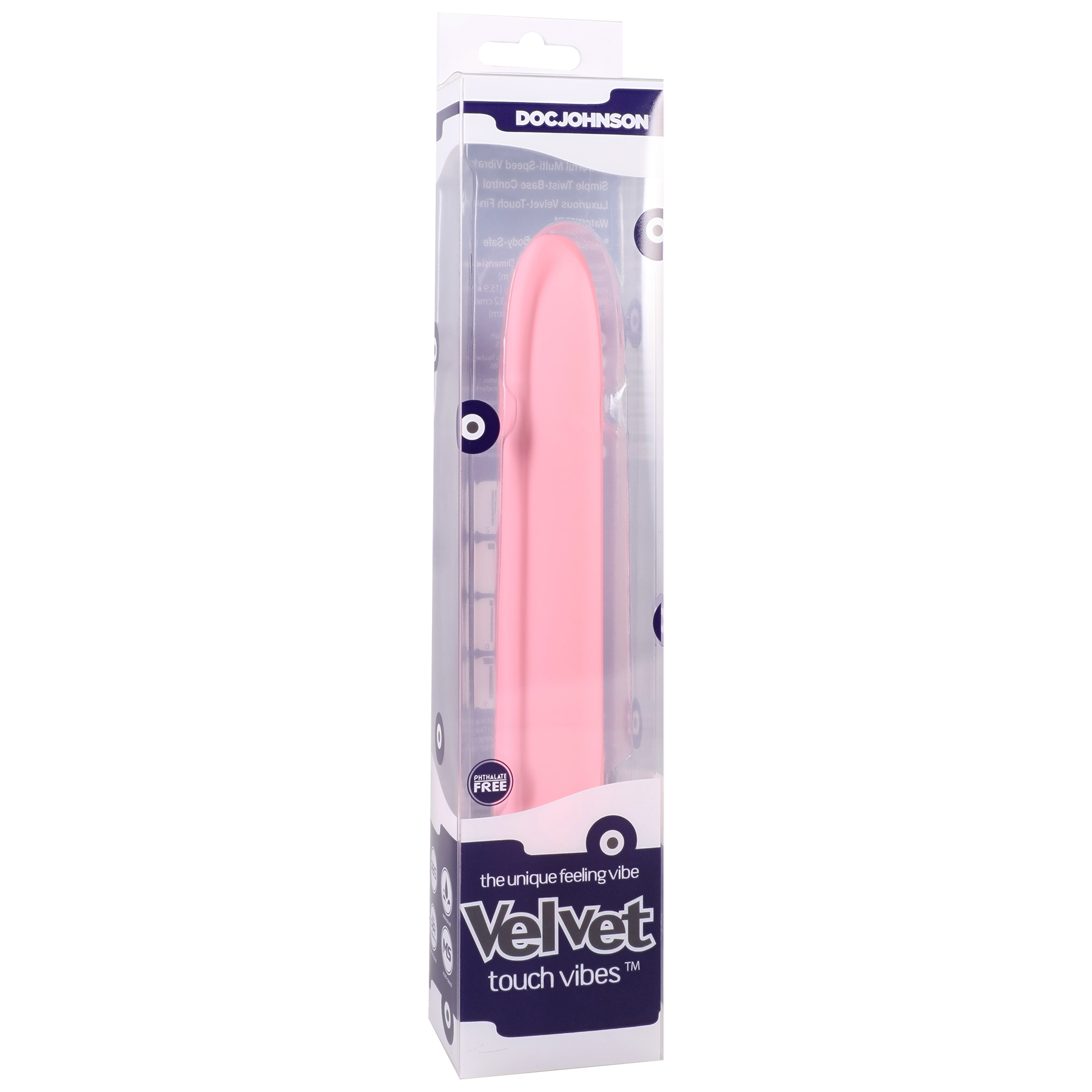 Doc Johnson - Vibrador Velvet Touch - Rosa