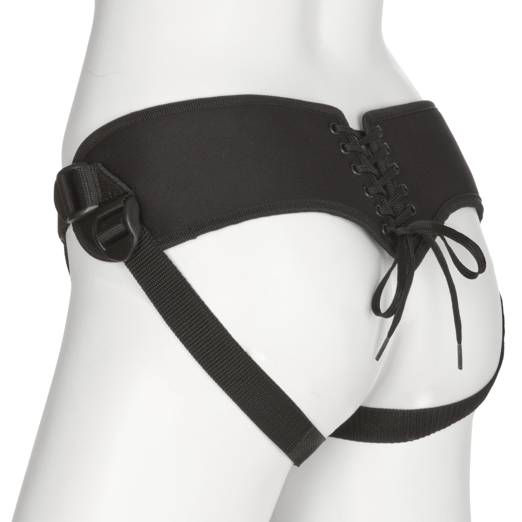 Vac-U-Lock Platinum - Arnés tipo corsé - Con plug - Negro