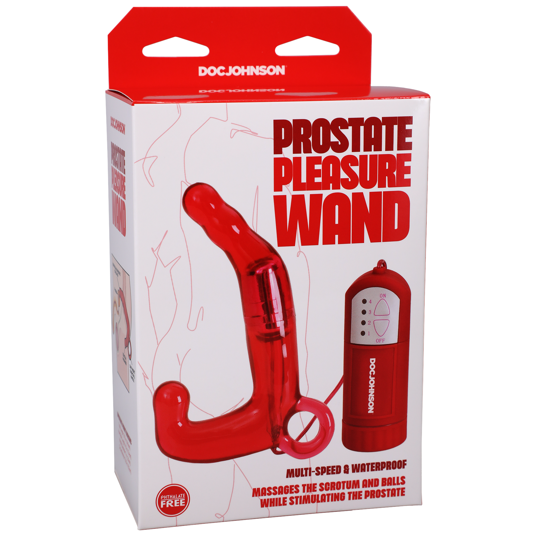 Doc Johnson - Varita de placer para la próstata - Roja