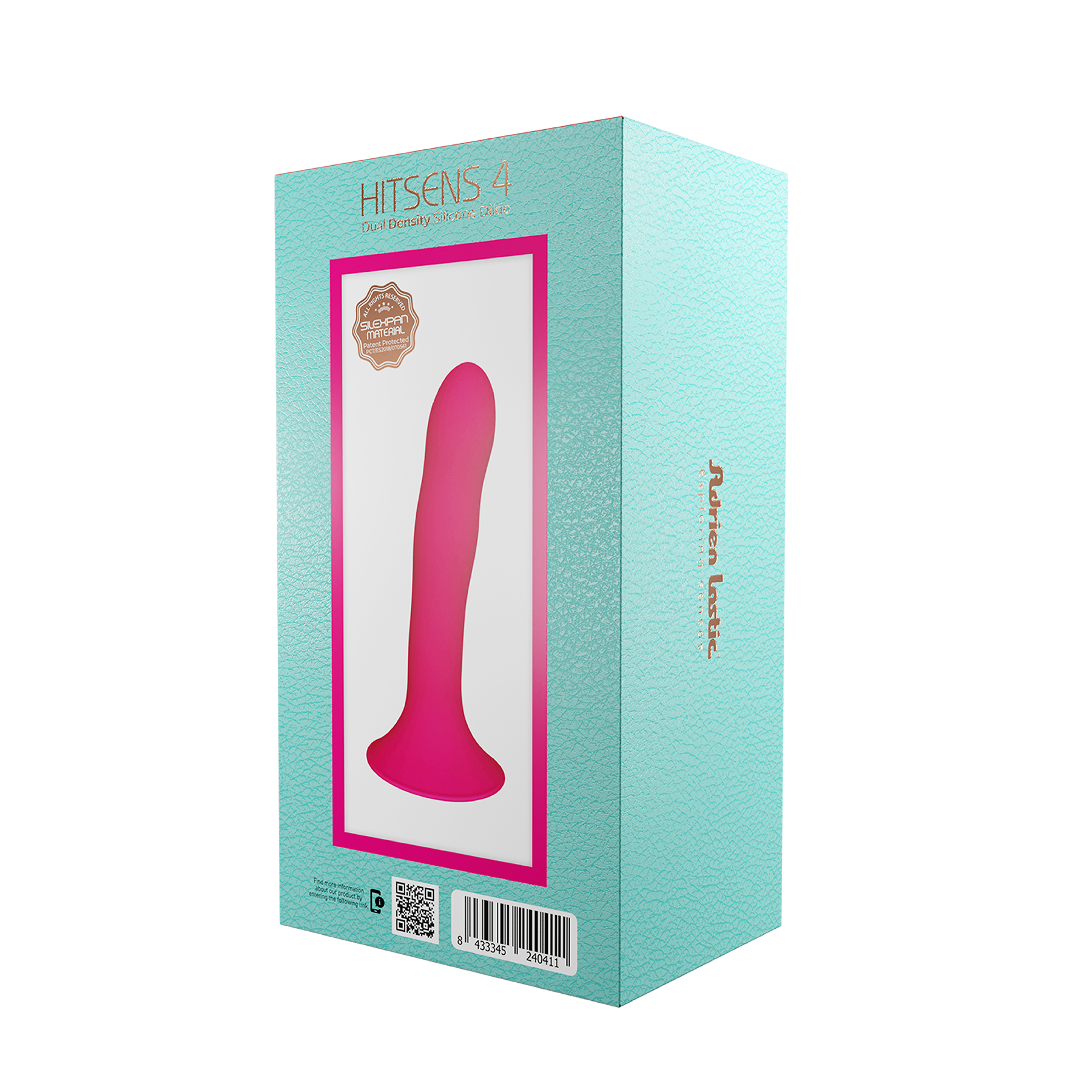 Adrien Lastic - HITSENS 4 - Consolador de silicona de doble densidad - Rosa