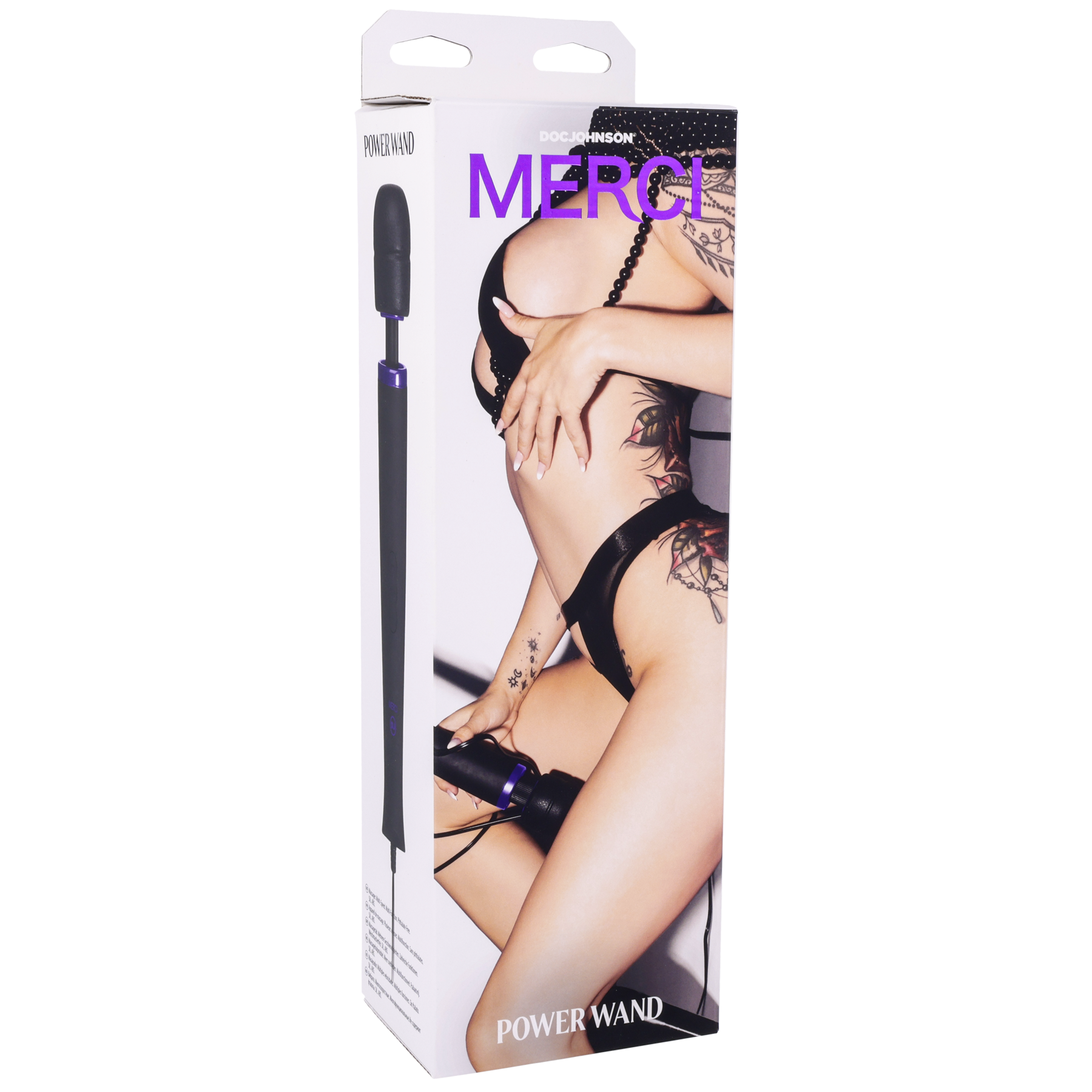 Merci - Power Wand - Masajeador de varita de silicona ultrapotente