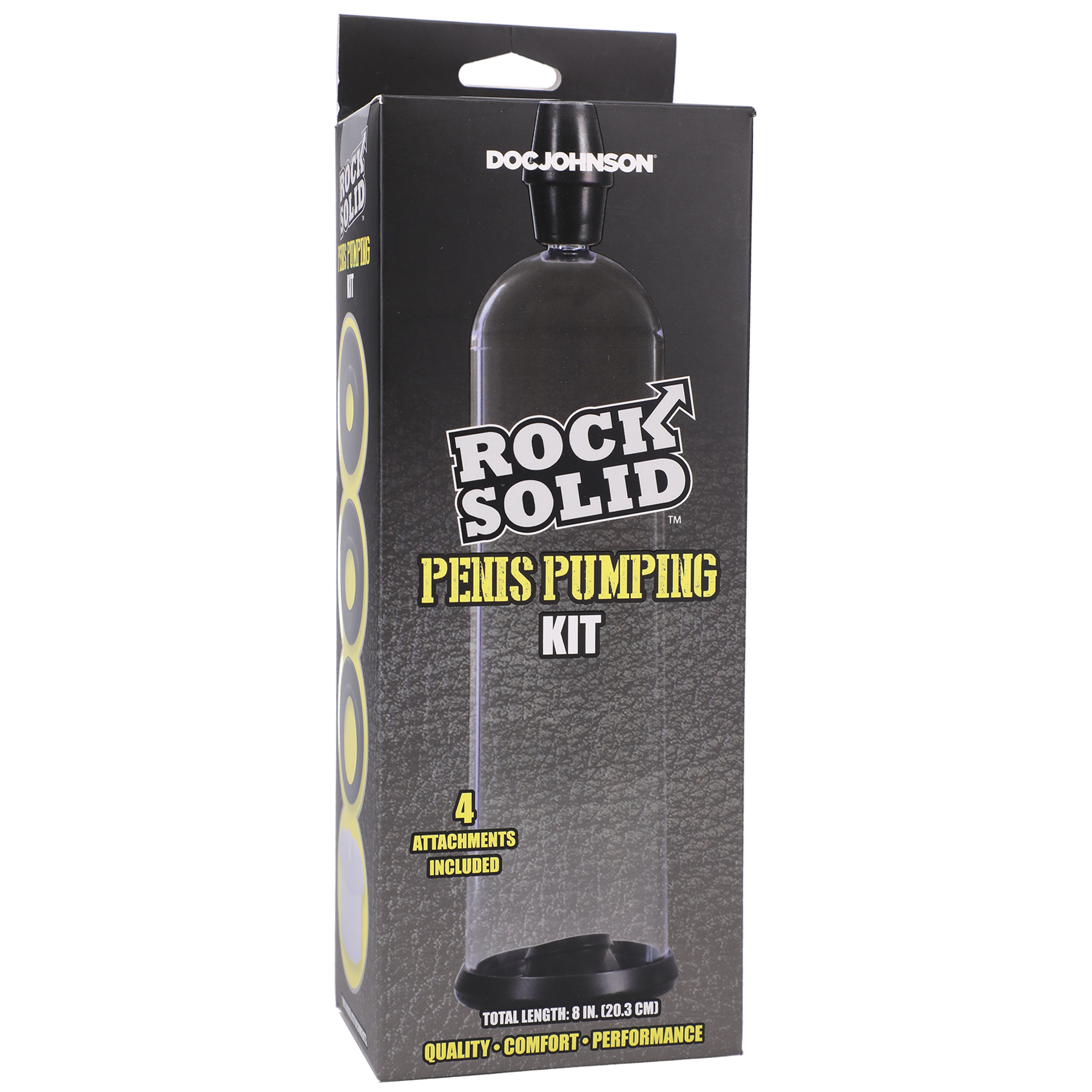 ROCK SOLID - Kit de bombeo para el pene - Negro, transparente
