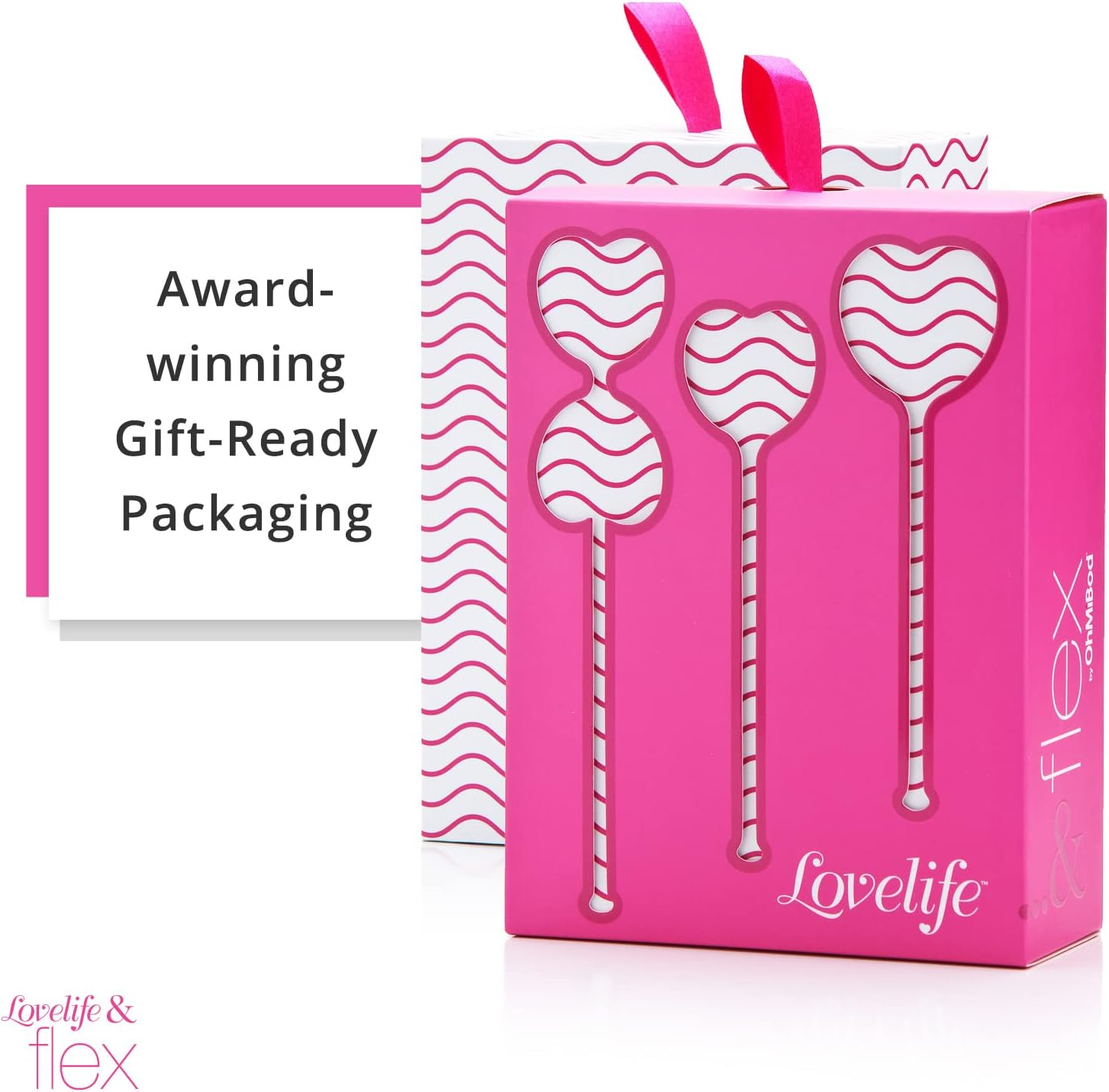 OhMiBod - Lovelife Flex Kegel Balls – Pesos Kegel para mujeres para fortalecer los músculos del suelo pélvico