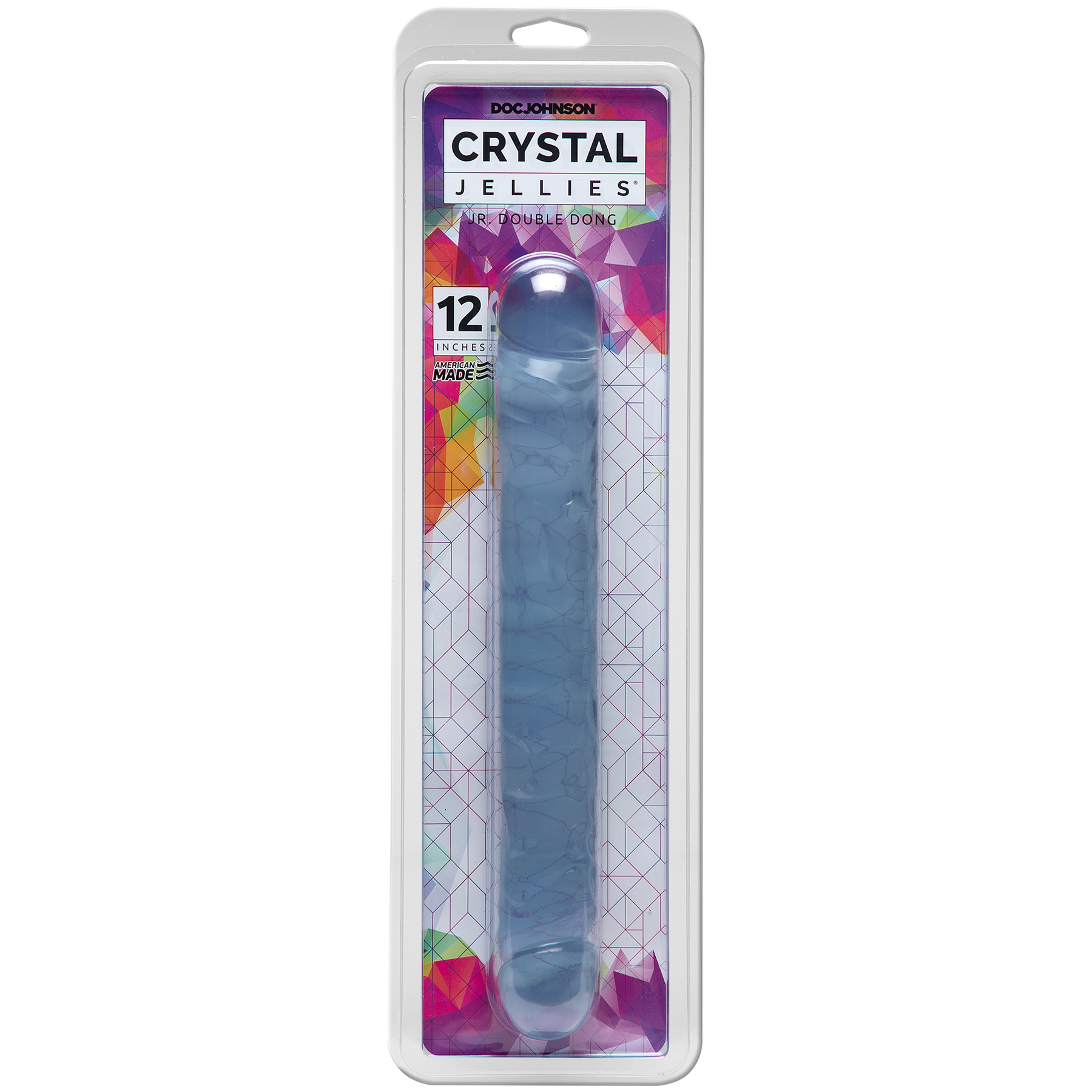 Doc Johnson - Crystal Jellies - Doble dildo «Jr.» de 30 cm
