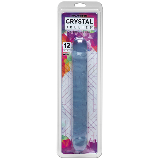 Doc Johnson - Crystal Jellies - Doble dildo «Jr.» de 30 cm