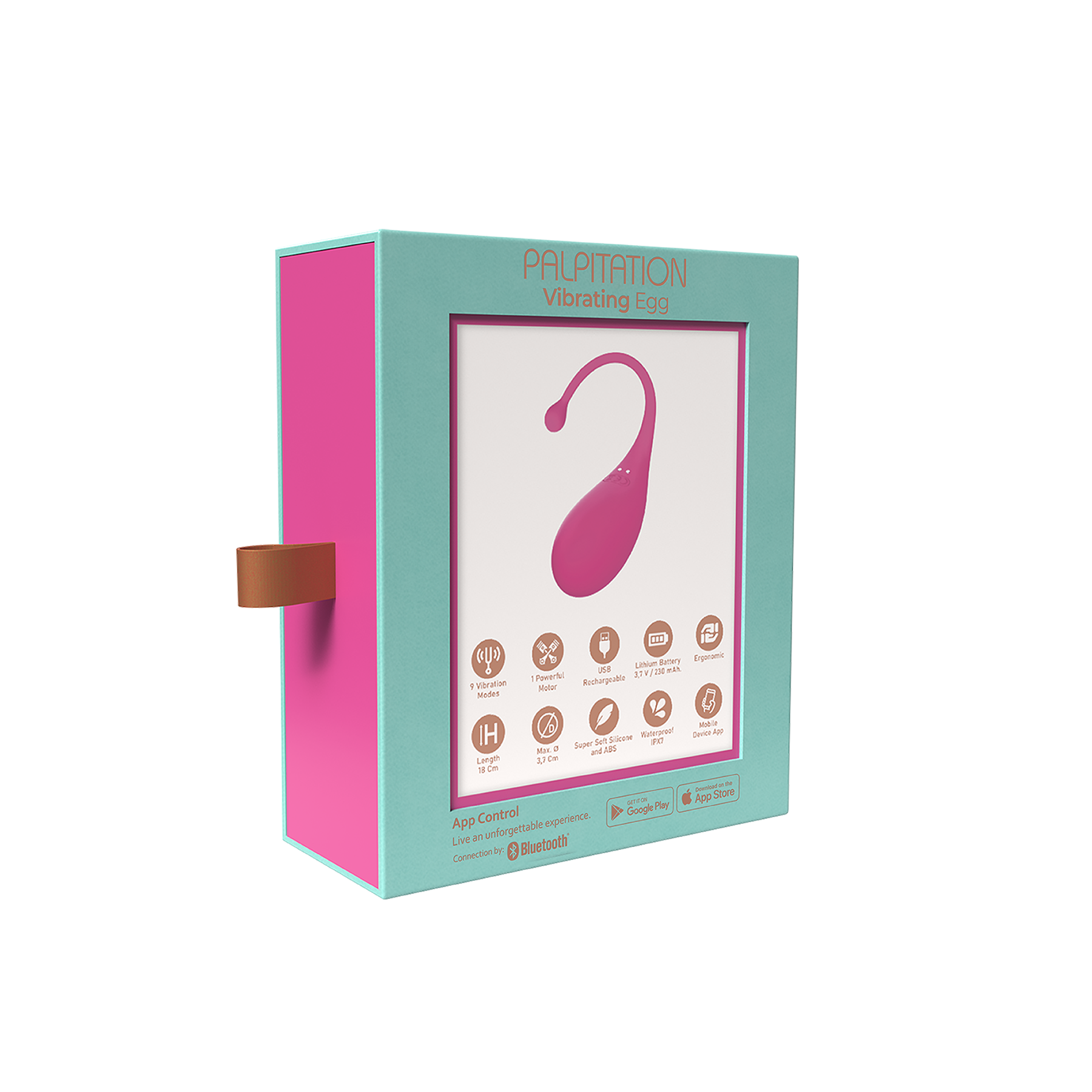 Adrien Lastic - Estimulador vibrador con control por aplicación - Fucsia